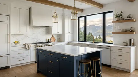 Finished kitchen renovation in North Vancouver